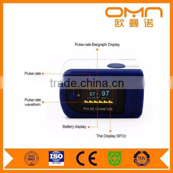 Professional manufacturers high performance digital finger pulse spo2 monitor for health care measures blood oxygen saturation