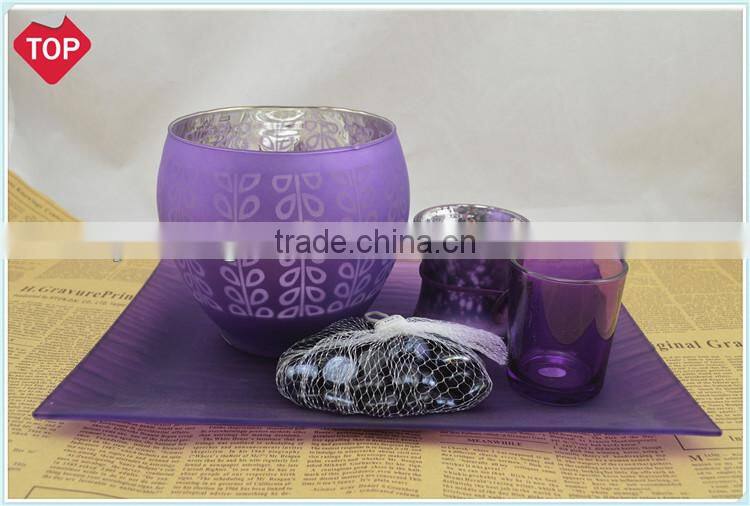 candle holder ,glass tealight