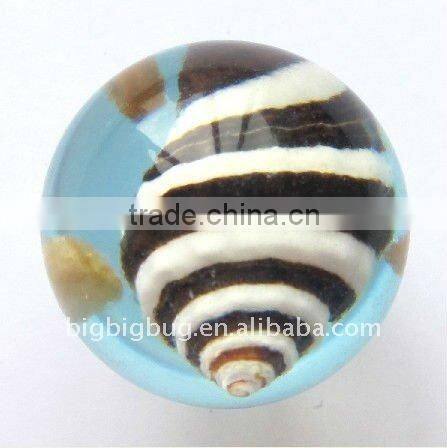 New design acrylic half ball with real ember embedded for promotional gift