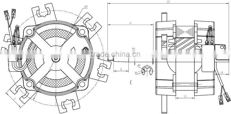 2014 hot selling products fan motor