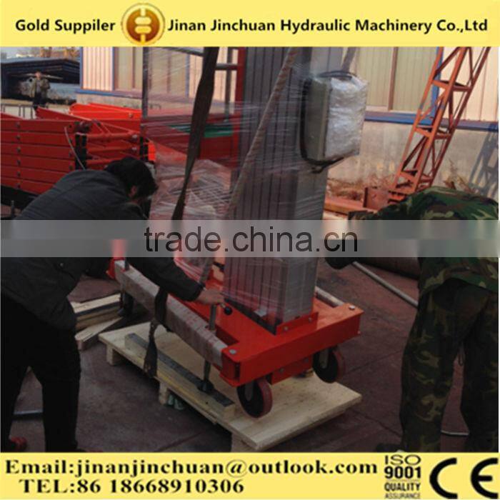 hydraulic electric mobile aluminium work platform lift for aerial work