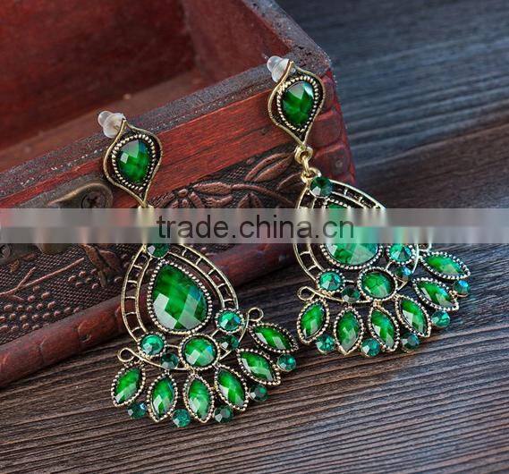 beautiful vintage drop beads hooks fancy earring designer