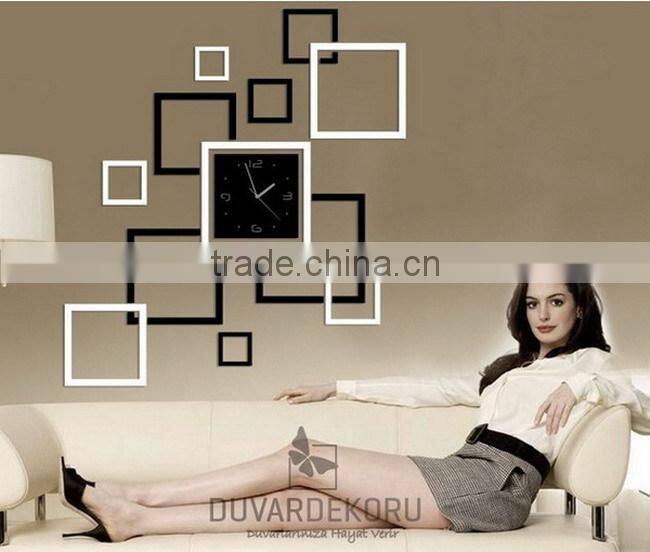 2015 new style DIY butterfly wall clock theme