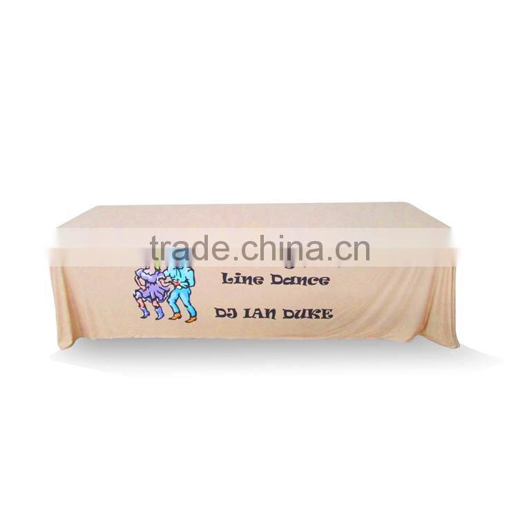 Double layer side print easy wipe easter table cloth