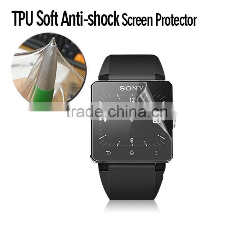 Clear anti shock screen protector film for Sony smart watch 3