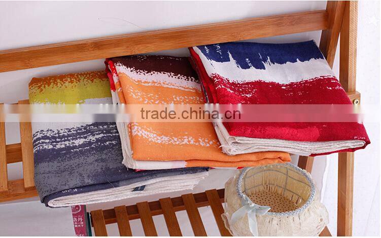 Wholesale Ladies Fashion Scrawl Large Cotton Printed Shawl