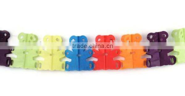 2015 the newest est and cheapest party decoration PAPER GARLAND multiful design pull paper flower for wedding