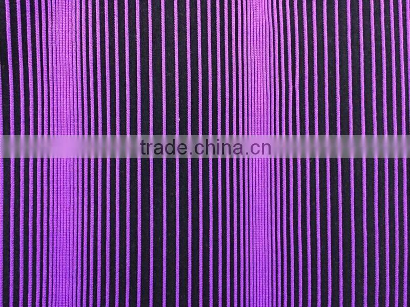 2015 new style T/R yarn dye jacquard knitting fabric for lady dress