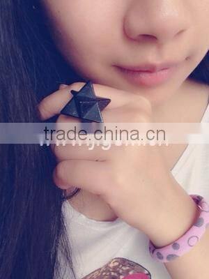 Alibaba Family Natural Crystal Merkaba Charm pendant Wholesale Merkaba Pendant