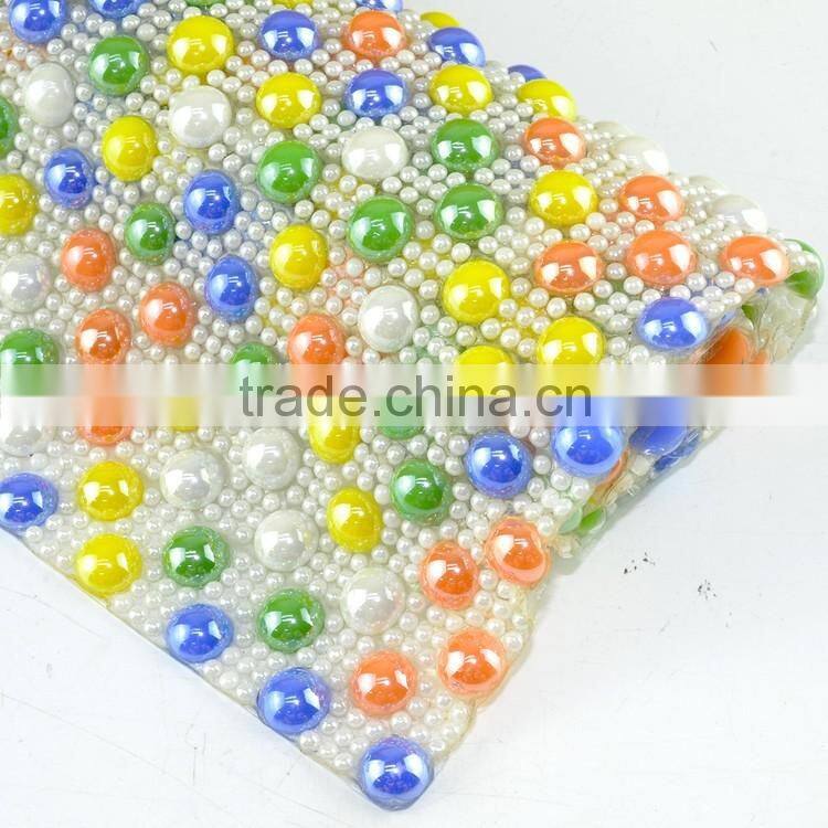 Factory Wholesale Heat Transfer Ceramic Rhinestone Mesh Sheet in Colors, Hot Fix Rhinestone Mesh Roll Trims for Decoration