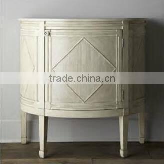 French style living room furniture antique white storage entry way console table
