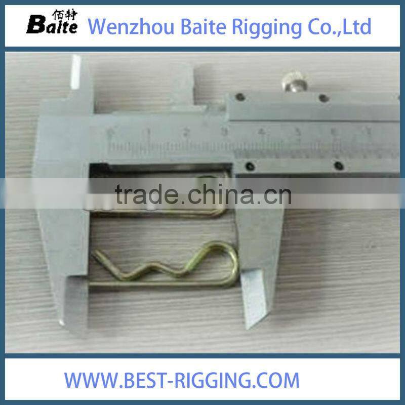 2016 Hair pin with eyelet zinc plated