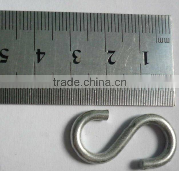 6MM S Meta Hook Zinc Plated S-Shaped Spring Hook Rigging Hardware In China