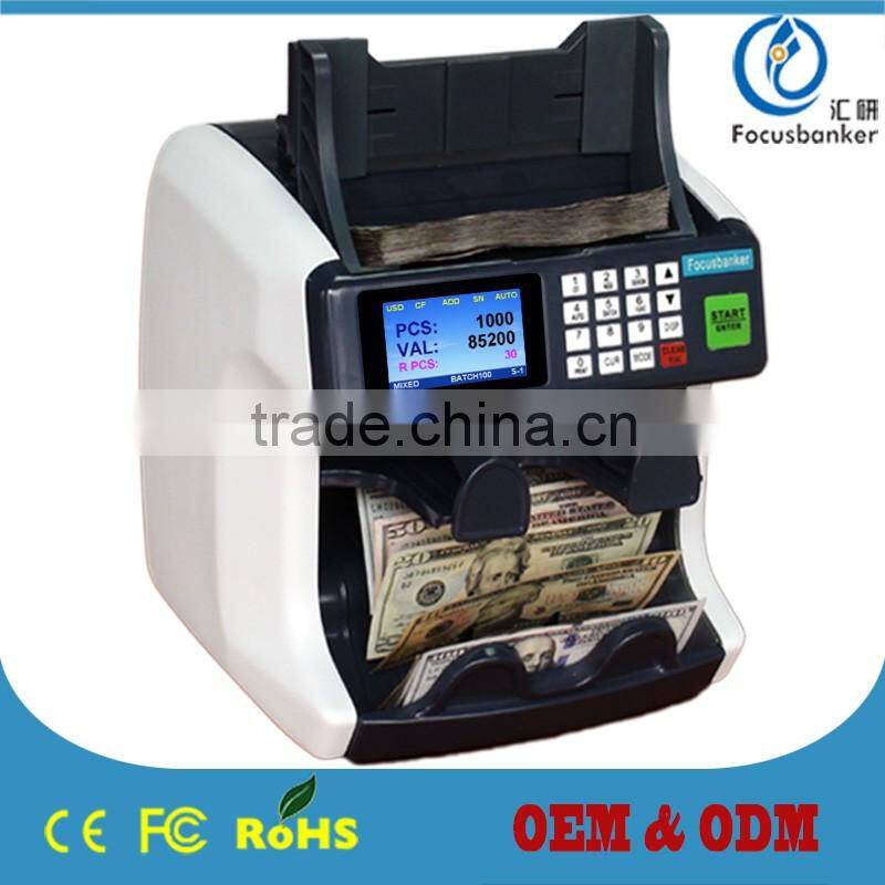 1+1 Pocket Currency Counter Sorter/Two Pocket Money Discriminator