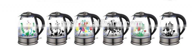 Temperature Resistant Transparent Glass Electric Kettle