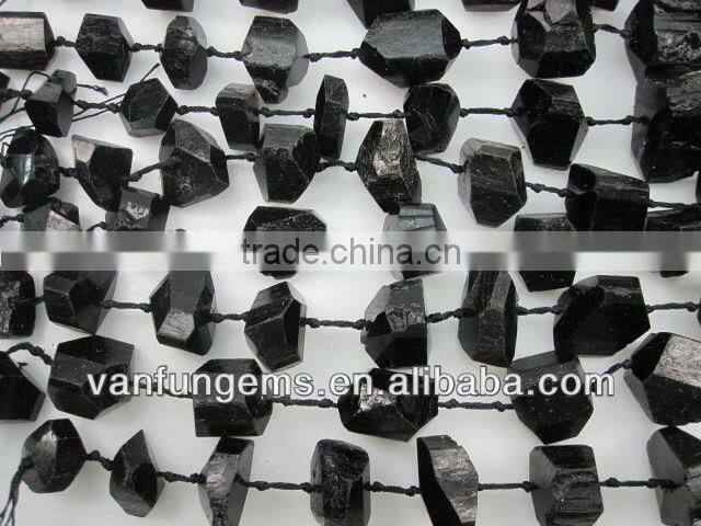 natural rough stone Black Tourmal ine