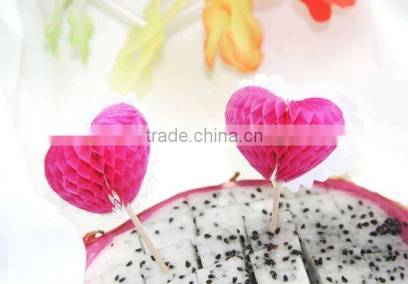 ~~New arrival~~3D flamingo honeycomb love hearts fruit