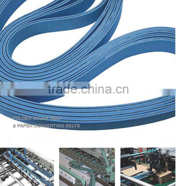 0.5mm green and black double-sided antistatic fabric flat belt for electronic products industry