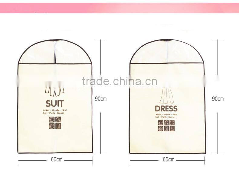 2015 non woven factory suit bag, suit cover, garment cover