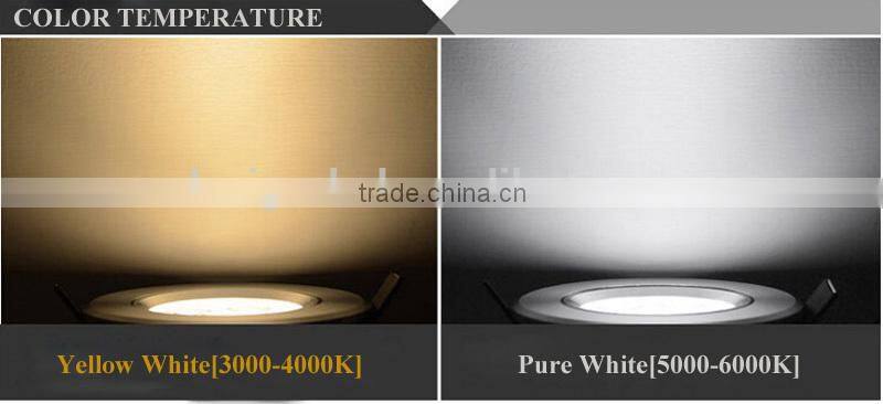 CE and ROHS Approval ultra thin round surface led panel light 3 mode