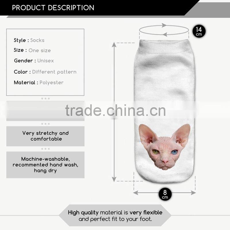 factory high quality digital full print new design custom socks wholesale