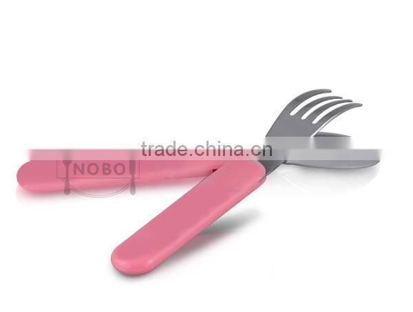 wholesale colorful children stainless steel fork/spoon