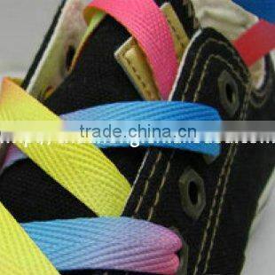 Heat transferred custom printing shoelace for sneaker