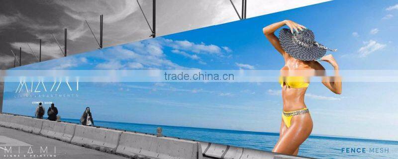 Long Life Weather Resistant waterproof Construction Wraps Mesh Banner