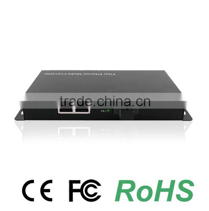 1 Fiber Port and 2 RJ45 Ports Unmanaged Fiber Switch