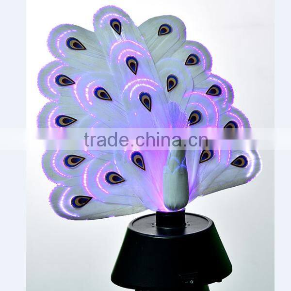 fiber optic animal peacock
