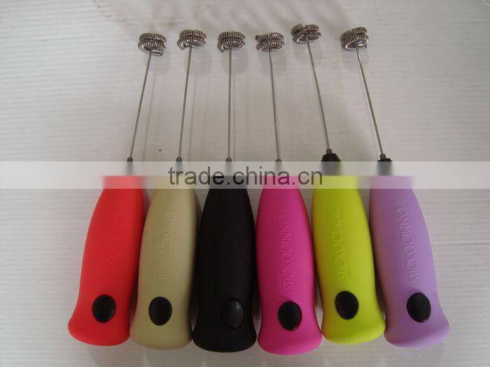 Electric Milk Frother Made of Stainless Steel + ABS Material
