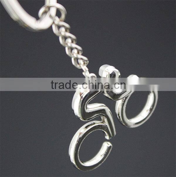 sports keyring bike shape keychain promotional custom metal key holder