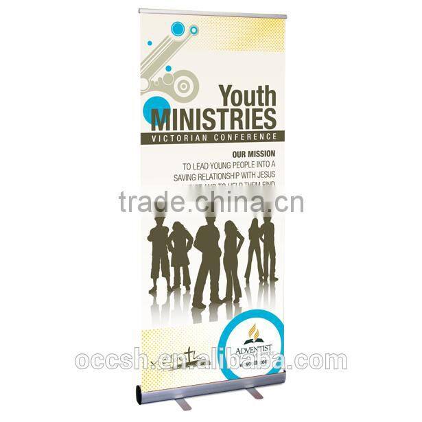 80/85/120/150*200cm Aluminum Vinyl Banners Pull Up Stands with Custom Printed Graphic Design Roll Up Banner Stand