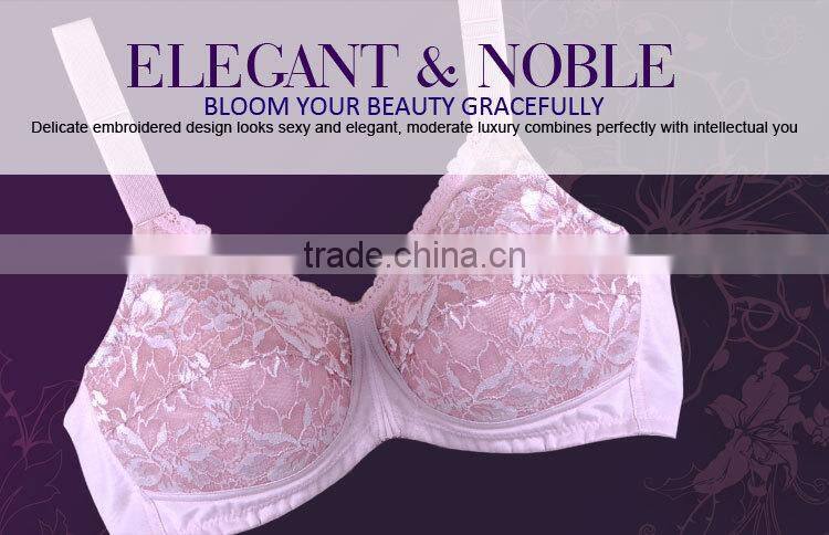 Low Price Delicate Young Lady Back Closure Girls Underwear Bra New Design