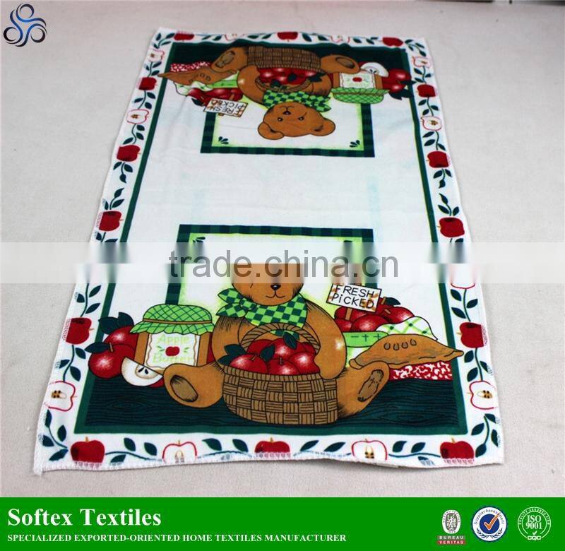 direct buy china 100% polyester custom pigment printed tea towels online