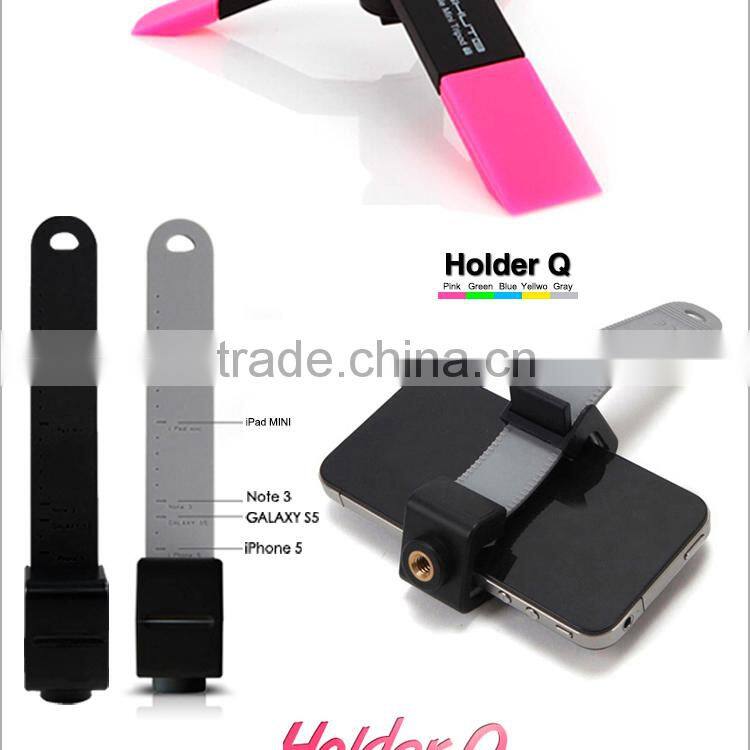 Carry-home Universal Mounting Phone Tripod for Phone and Camera with Metal Holder