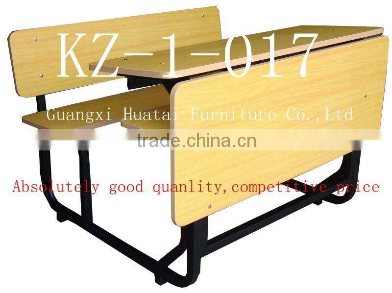 Double School Desk and Chairs School Furniture