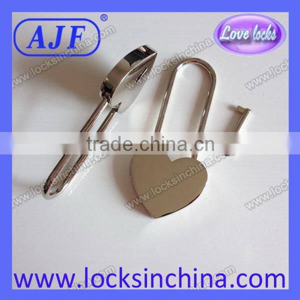AJF long shackle lover heart shape lock