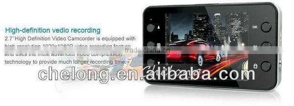colorful life Hot sale 2.7 Inch dual camera connected car keys micro camera manual