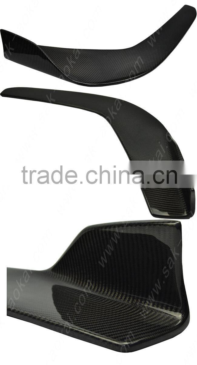 Top real carbon fiber car front bumper splitters for universal type