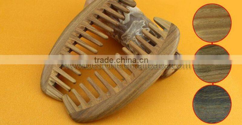 Durable Solid Wood Wide Tooth Hair Comb