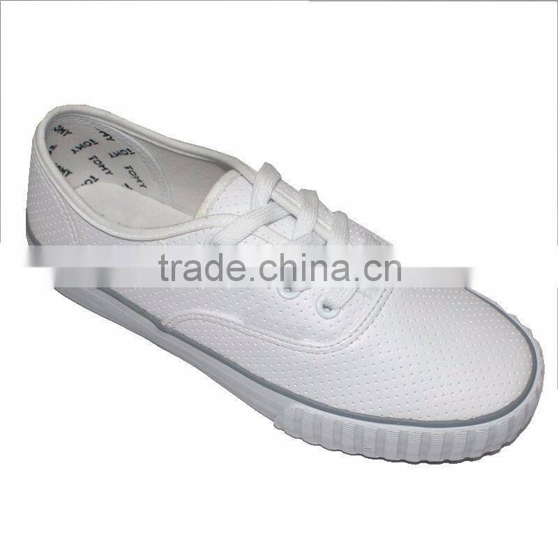 2016 morden designer PU casual lace-up shoes