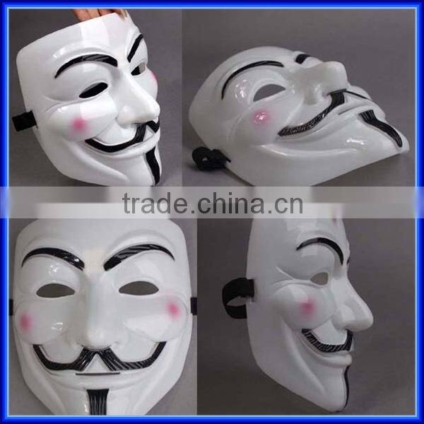 Hot anonymous resin V for vendetta mask for adult costume cosplay, odor eliminating masquerade masks halloween party masks