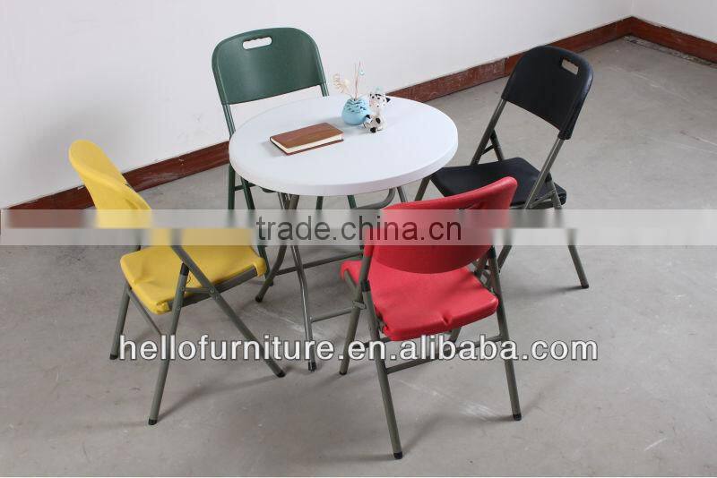 HL-Y80 Small Plastic Rround Folding Table for Rading or Writting