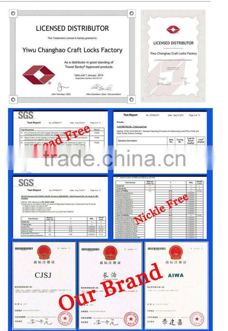 CH-32B travel kit adjustable combination lock manufacturer