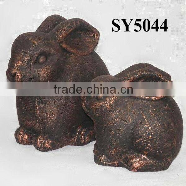 Cement pots for indoor swan shape animal flower pots