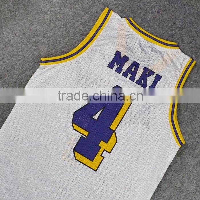 2016 Fashionable Sublimation basketball jersey uniform design
