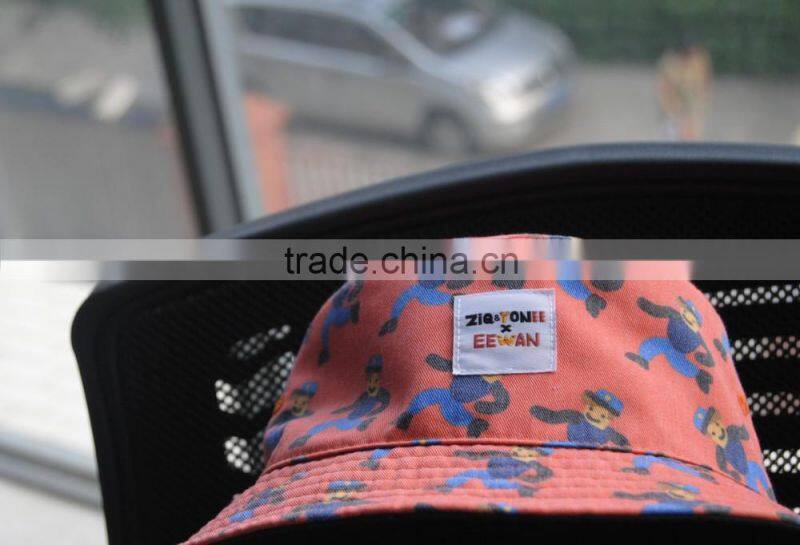 printing cotton custom made bucket hat