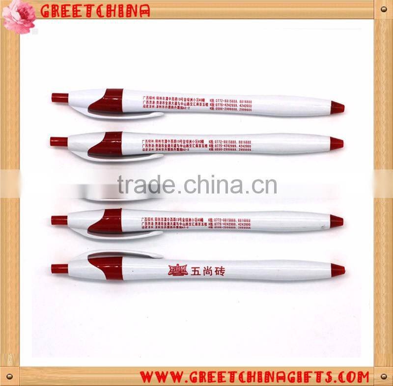 Custom Printed Promotional Ads Plastic Cheap Ball Pen