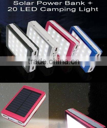 50000mAh Solar Panel Power Bank External Charger Battery Cell Phone Black 2USB